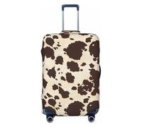 ZhaoYuGoods Luggage Cover with Brown Cow Spots Pattern, Anti-Scratch Suitcase Protector, XL