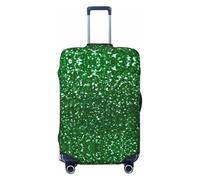 ZhaoYuGoods Luggage Cover with Green Sequin Sparkle Pattern, Suitcase Protector, XL