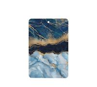 ZhaoYuGoods Marble Navy Blue Mixed Lavender Car Air Freshener Cards for Women Men (6 Pack), Hanging Scented Decor for Car Mirror, Home, Closet