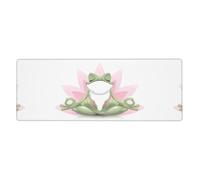 ZhaoYuGoods Mouse Pad, Polyester, Cute Funny Frog Doing Yoga, Gaming Office Study, One Size