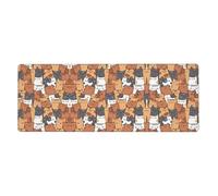 ZhaoYuGoods Mouse Pad, Polyester, Orange Cats Pattern, Gaming and Office Use, One Size