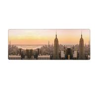 ZhaoYuGoods Mouse Pad, Polyester with Rubber Base, Empire State Building, New York Cityscape Design, Extended Desk Mat, One Size