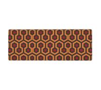 ZhaoYuGoods Mouse Pad, Polyester with Rubber Base, Shining Overlook Hexagon Pattern, Orange and Red, Non-Slip, Office Gaming Study