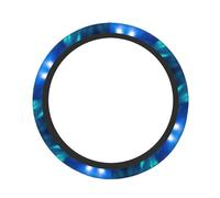 ZhaoYuGoods Northern Lights Printed Steering Wheel Cover, Universal Elastic Stretch Fit for Cars, Trucks, SUVs, Non-Slip Grip Colorful Auto Accessory