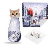 ZhaoYuGoods Paris City Tree Eiffel Tower Art Pet Grooming Wrap Mat