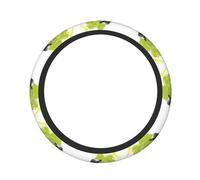 ZhaoYuGoods Purple and green grapes Printed Steering Wheel Cover, Universal Elastic Stretch Fit for Cars, Trucks, SUVs, Non-Slip Grip Colorful Auto Accessory