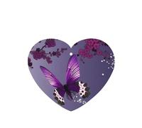 ZhaoYuGoods Purple plum butterfly Lavender Car Air Freshener Cards for Women Men (6 Pack), Hanging Scented Decor for Car Mirror, Home, Closet