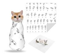 ZhaoYuGoods Sign Language Alphabet Pet Grooming Wrap Mat