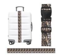 ZhaoYuGoods Steampunk Mechanical Gears Printed Luggage Strap