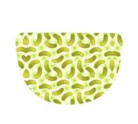 ZhaoYuGoods Sushi Dill Pickles Half Moon Door Mat