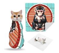 ZhaoYuGoods The silent monkey Pet Grooming Wrap Mat
