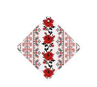 ZhaoYuGoods Ukrainian Embroidery Style Rose Lavender Car Air Freshener Cards for Women Men (6 Pack), Hanging Scented Decor for Car Mirror, Home, Closet