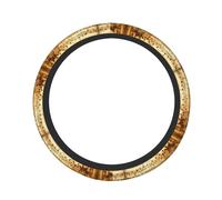ZhaoYuGoods Vintage Music Note Art Printed Steering Wheel Cover, Universal Elastic Stretch Fit for Cars, Trucks, SUVs, Non-Slip Grip Colorful Auto Accessory