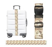 ZhaoYuGoods Vintage Paris Eiffel Tower Butterfly Printed Luggage Strap