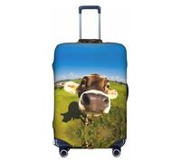 ZhaoYuGoods Wallpaper Desktop Cow Luggage Cover Protector, Printed Luggage Suitcase Cover for Suitcase, Funny Baggage Covers Fits 45-81CM Luggage