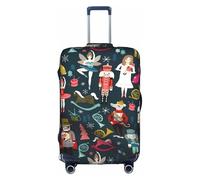 ZhaoYuGoods Women's Nutcracker Ballet Xmas Dance Luggage Cover Protector, Printed Luggage Suitcase Cover for Suitcase, Funny Baggage Covers Fits 45-81CM Luggage
