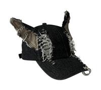 ZHAPEG 3D Dog Ear Baseball Hat for Adult Unisex Autumn Spring Baseball Hat Outdoor Sun Caps Casual Distressed Hiphop Dance Hat