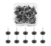 ZHAPEG 50Pcs Push Pins Cork Notice Board Thumb Tacks Drawing Pins Flower Star Gear Flat Head Pushpin for Office Bulletin Board