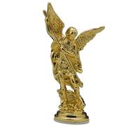 ZHAPEG Archangel Christian Saint Michael Statue Bookshelf Office Guardian Ornaments Michael Style Guardian Decoration Photo