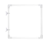 ZHAPEG Clear Acrylic Aquariums Fish Feeding Rings With Easy Installation Suction Cup Prevents Food Drift and Waste 23x23CM