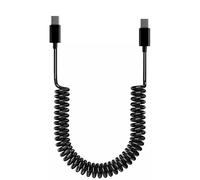 ZHAPEG Coiled USB C To USB C Cable Spring Type C Male To Male Charging & Data Cord For Usage And Wide Compatibility