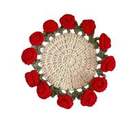 ZHAPEG Crochet Kits Flower Coasters Crochet Kits Rose Bouquet Coasters Crochet Starter Kits Crochet Coasters Kits for Crafting