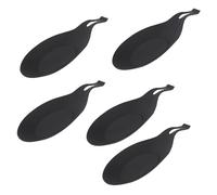 ZHAPEG Set Of 5 Kitchen Utensils Rest Spoon Holders Utensils Holders Practical Spatula Rest Thermoplastic Elastomer for Table