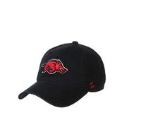 ZHATS Men's Adjustable Scholarship Hat, Arkansas Razorbacks Black, One Size