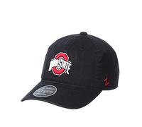 ZHATS Men's Adjustable Scholarship Hat, Ohio State Buckeyes Black, One Size