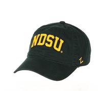 ZHATS North Dakota State Bison Scholarship Relaxed Fit Dad Cap - NCAA, Adjustable, Green NDSU Baseball Hat