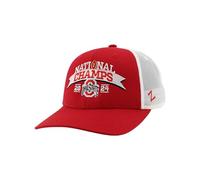 ZHATS Standard Ohio State Buckeyes National Champs 2024 Football Adjustable Snapback Hat Big Rig Arch Officially Licensed, Red