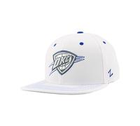 ZHATS Unisex's NBA Officially Licensed Adjustable Snapback Hat Flat Bill Z11 Pop White, One Size
