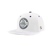 ZHATS Unisex's NBA Officially Licensed Adjustable Snapback Hat Flat Bill Z11 Pop White, One Size