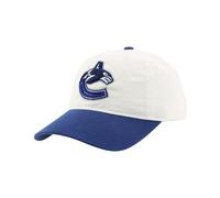 ZHATS Unisex's NHL Officially Licensed Adjustable Hat Scholarship Icon White Baseball Cap, One Size