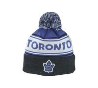 ZHATS Unisex's NHL Officially Licensed Beanie Pom Finish Line Hat, Team Color, One Size
