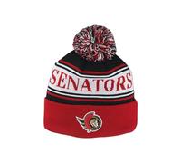 ZHATS Unisex's NHL Officially Licensed Beanie Pom Finish Line Hat, Team Color, One Size