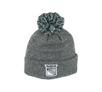 ZHATS Unisex's NHL Officially Licensed Beanie Pom Nimbus Grayscale Hat, Grey, One Size