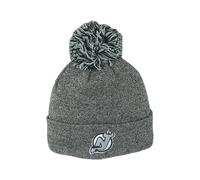 ZHATS Unisex's NHL Officially Licensed Beanie Pom Nimbus Grayscale Hat, Grey, One Size