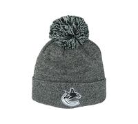 ZHATS Unisex's NHL Officially Licensed Beanie Pom Nimbus Grayscale Hat, Grey, One Size