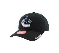 ZHATS Women's NHL Officially Licensed Adjustable Hat Girlfriend Icon Black