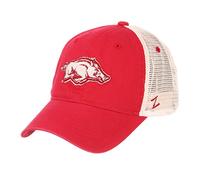 ZHATS Zephyr NCAA Arkansas Razorbacks Adult Men University Relaxed Cap, Adjustable, Team Color/Stone