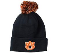 ZHATS Zephyr NCAA Auburn Tigers Pom Knit Beanie, Adjustable, Team Color