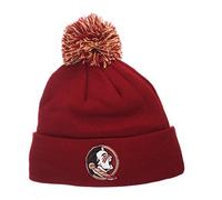 ZHATS Zephyr NCAA Florida State Seminoles Pom Knit Beanie, Adjustable, Team Color