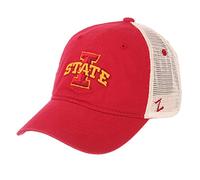 ZHATS Zephyr NCAA Iowa State Cyclones Adult Men University Relaxed Cap, Adjustable, Team Color/Stone