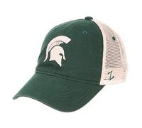 ZHATS Zephyr NCAA Michigan State Spartans Adult Men University Relaxed Cap, Adjustable, Team Color/Stone