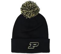 ZHATS Zephyr NCAA Purdue Boilermakers Adult Men Pom Knit Beanie, Adjustable, Team Color