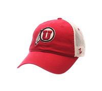ZHATS Zephyr NCAA Utah Utes Adult Men University Relaxed Cap, Adjustable, Team Color/Stone