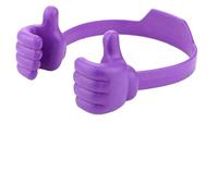 ZHAUPMCB Bike Phone Holder Cute Thumb-up Desktop Cell Phone Holder Stand Adjustable Plastic Lazy Phone Stand Universal Desk Holder Cell Phone Handlebar Mounts(Purple)