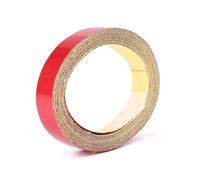 ZHAUPMCB Car Reflective Strips 500cm*1cm Reflective Decorative Sticker Tape Car Truck Body Stripe DIY Self Adhesive Decal PVC Red Silver Blue Orange Car Reflective Tape(Red)