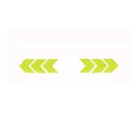 ZHAUPMCB Car Reflective Strips Car Reflective Arrow Sticker Safety Warning Sticker for Car Bumper Trunk Reflector Hazard Tape Car Styling Luminous Film Car Reflective Tape(Green,20pcs)